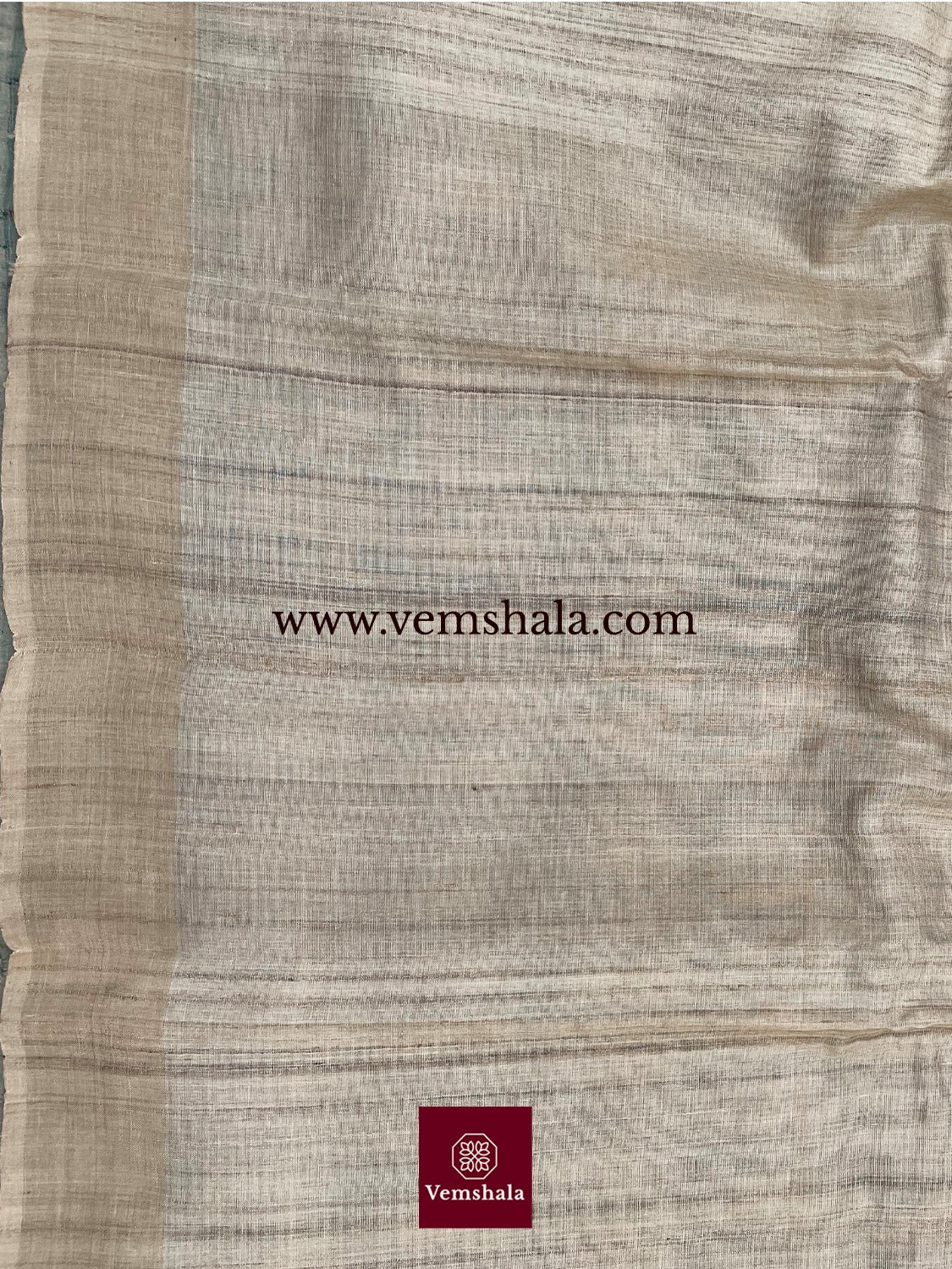 Teal / Natural Gopalpur Tussar Silk Sarees: Shree - Vemshala