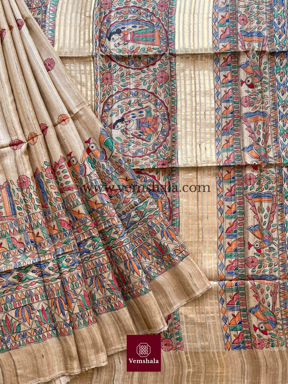 Madhubani Tussar Silk