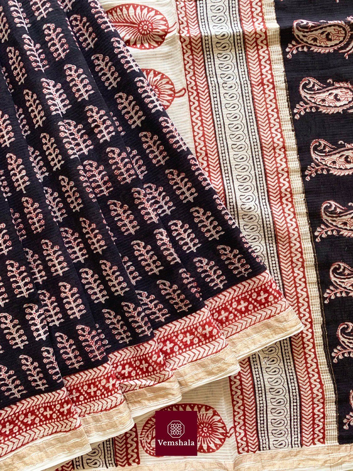 Bagh Hand Block Print Sarees