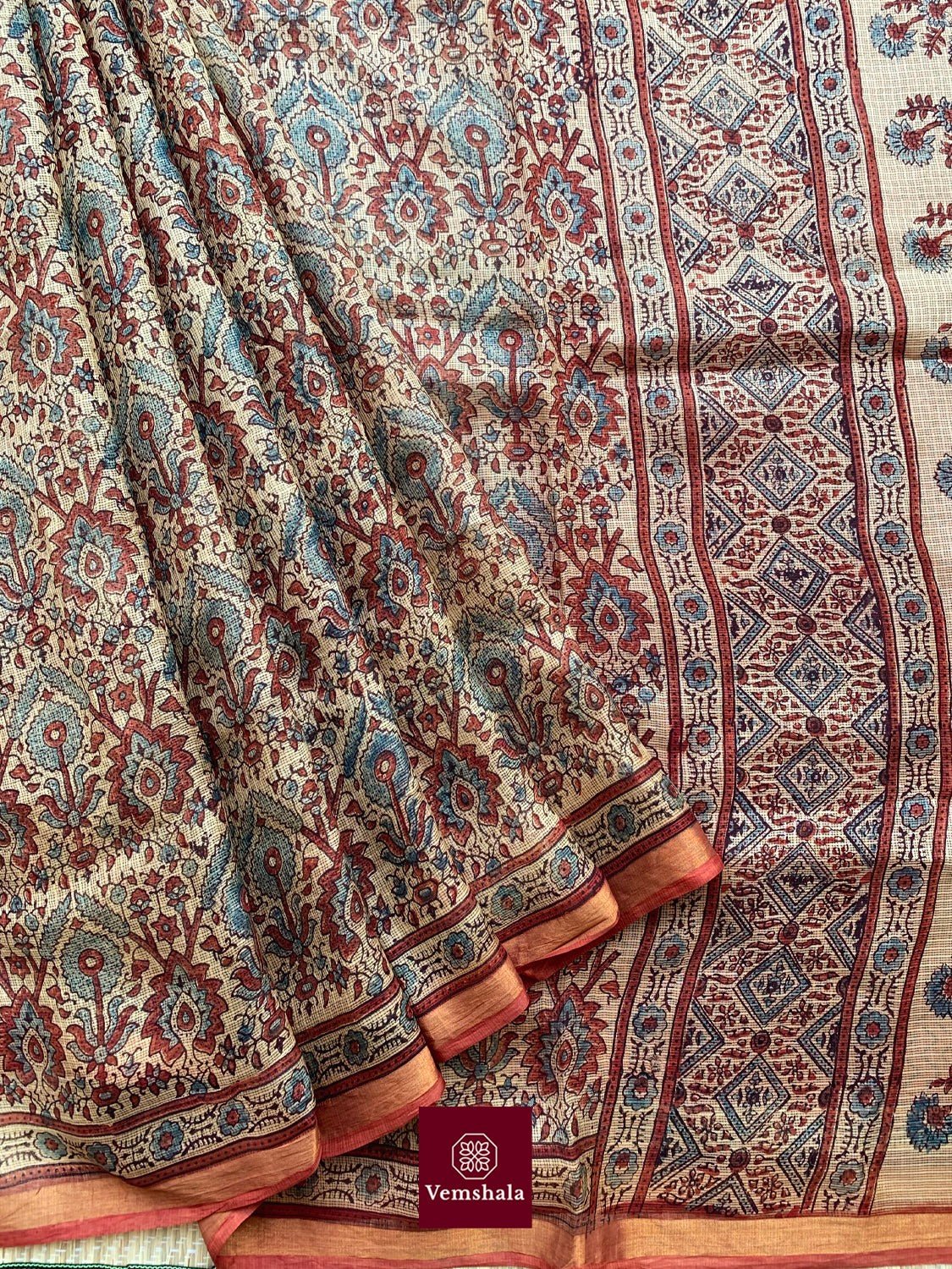 Ajrakh Kota Silk