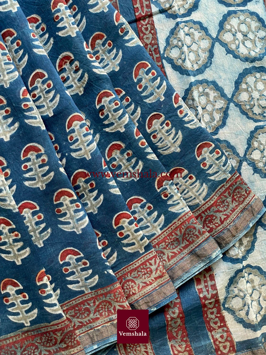 Indigo / Dabu Silk Cotton Sarees