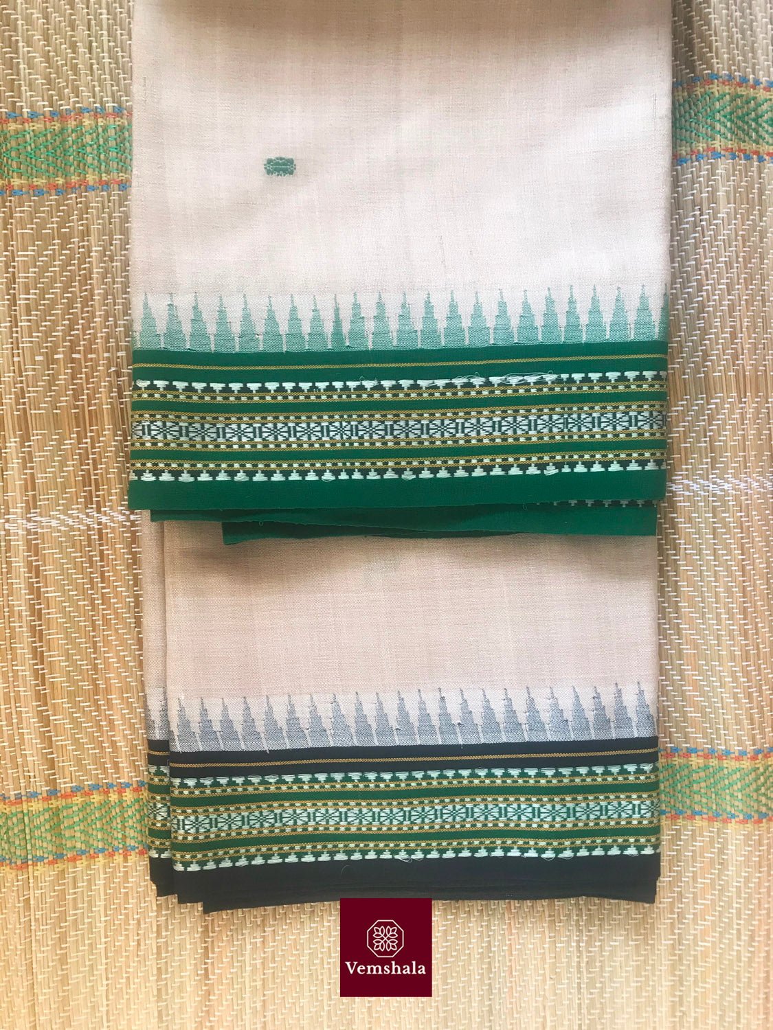 Karvati Kinar Tussar Silk Saree : Adweta - Vemshala